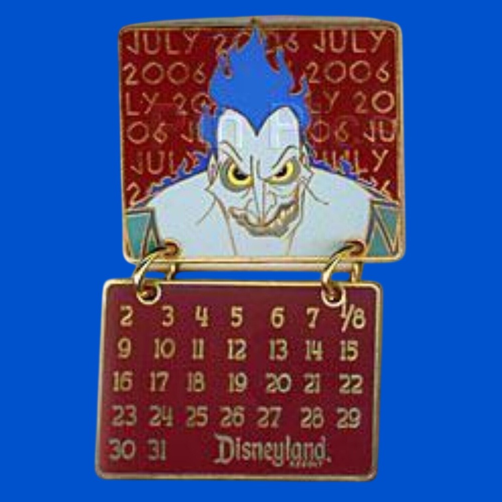 Disney Pin Hades Hercules 48090 DLR Disneyland Resort Calendar July 2006 LE 1000